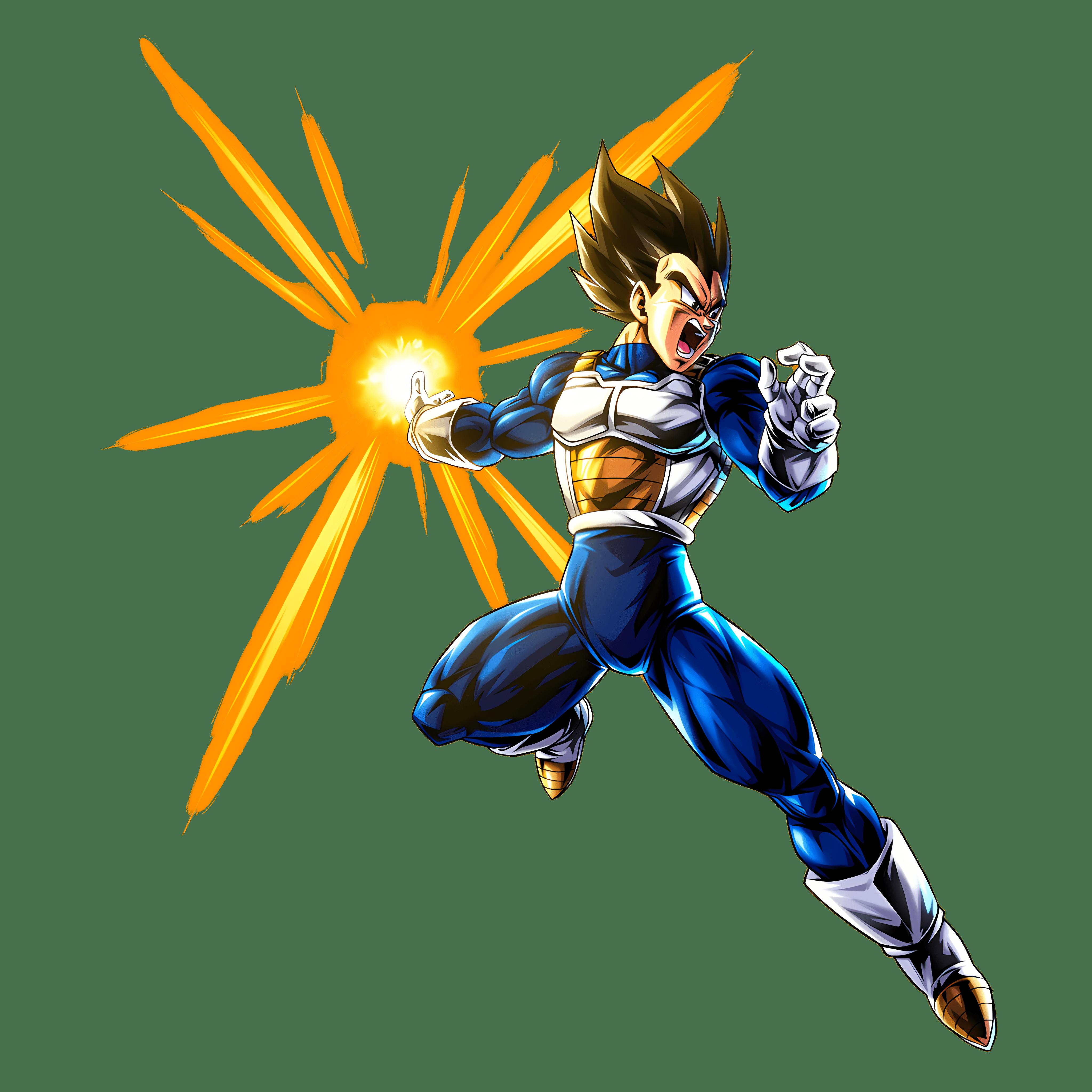 4K Title Screen Characters Vegeta