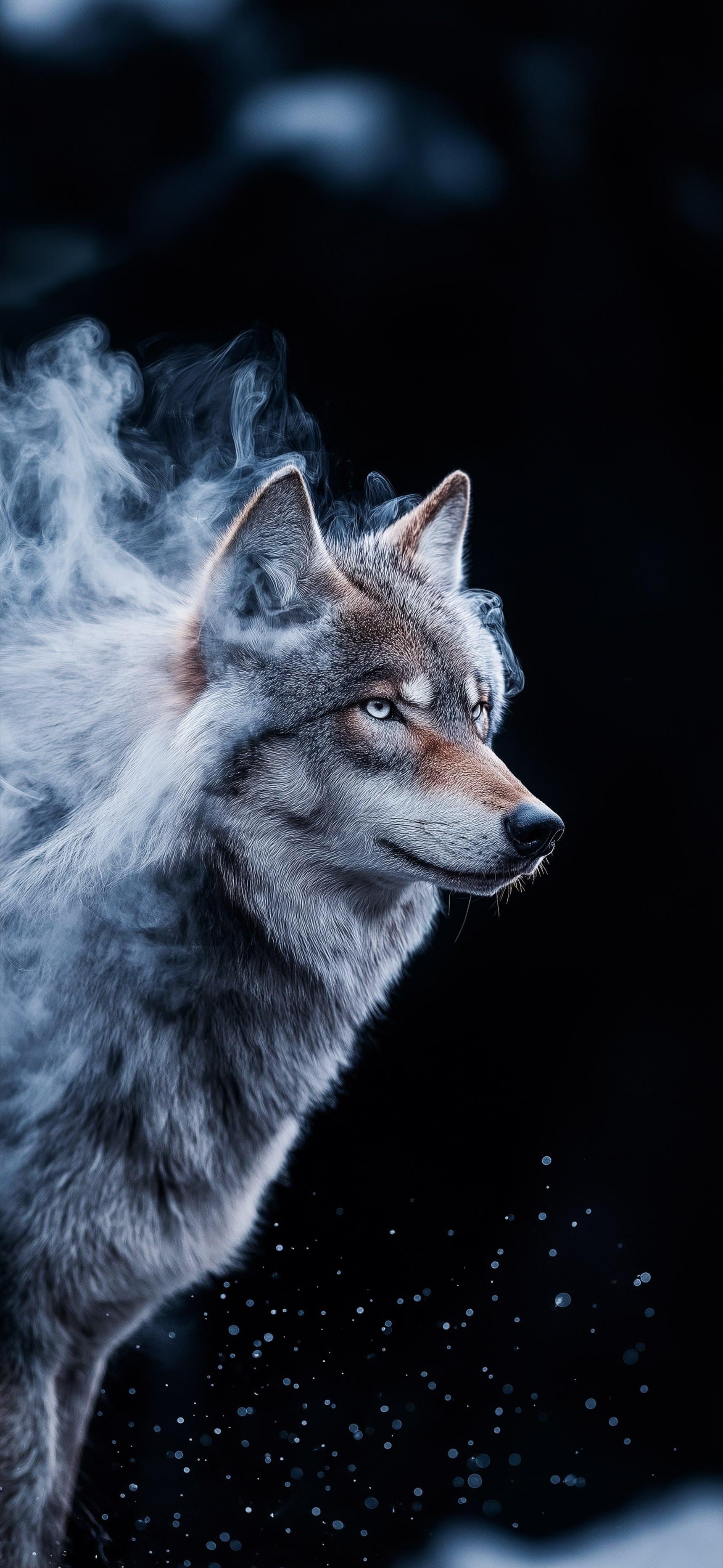 Abstract Wolf Wallpaper