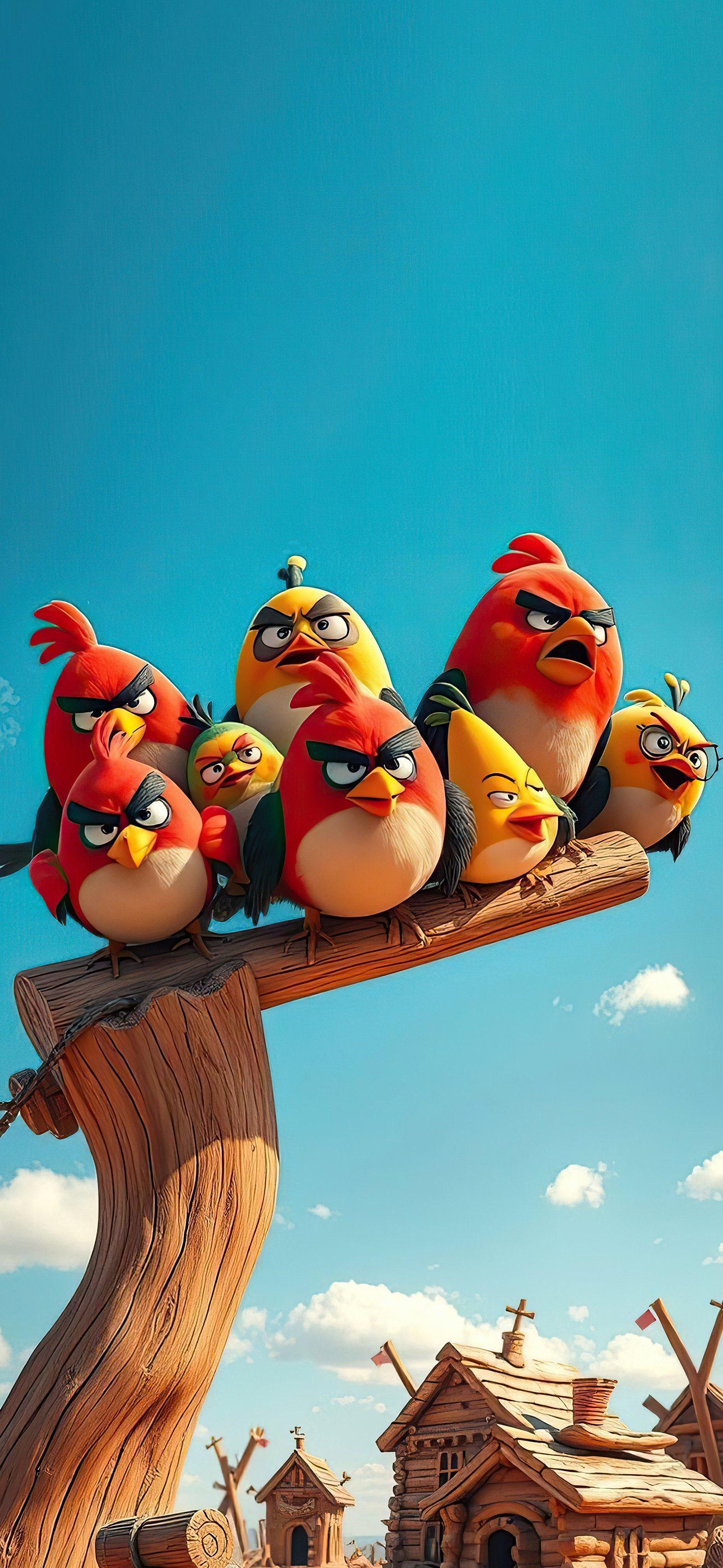 Angry Birds Movie Characters on Perch