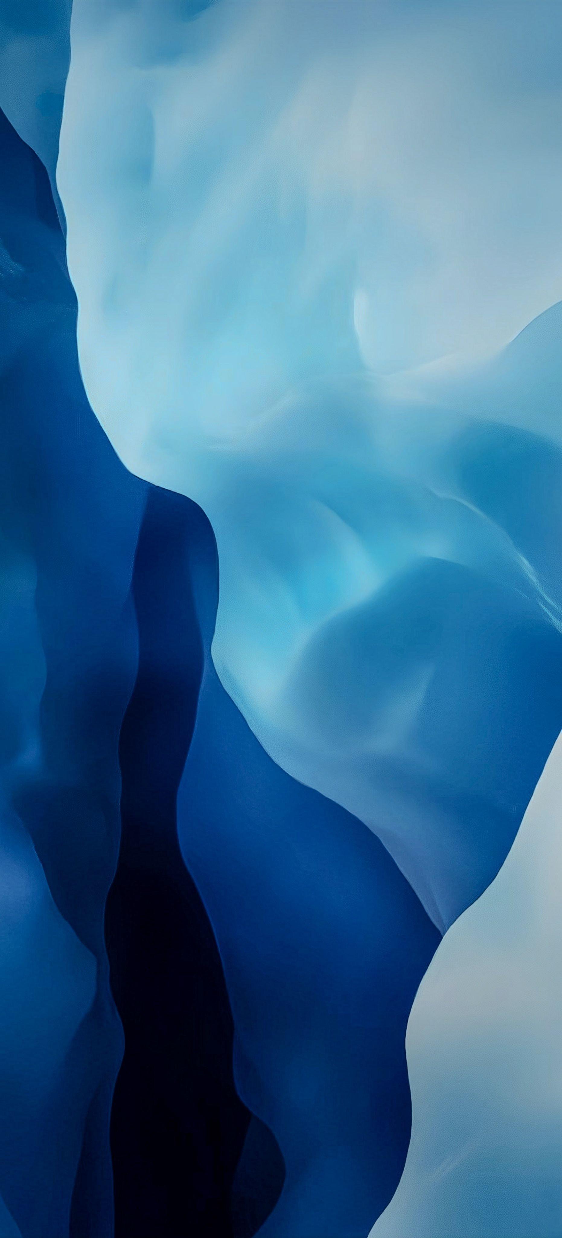 Blue Ice Abstract