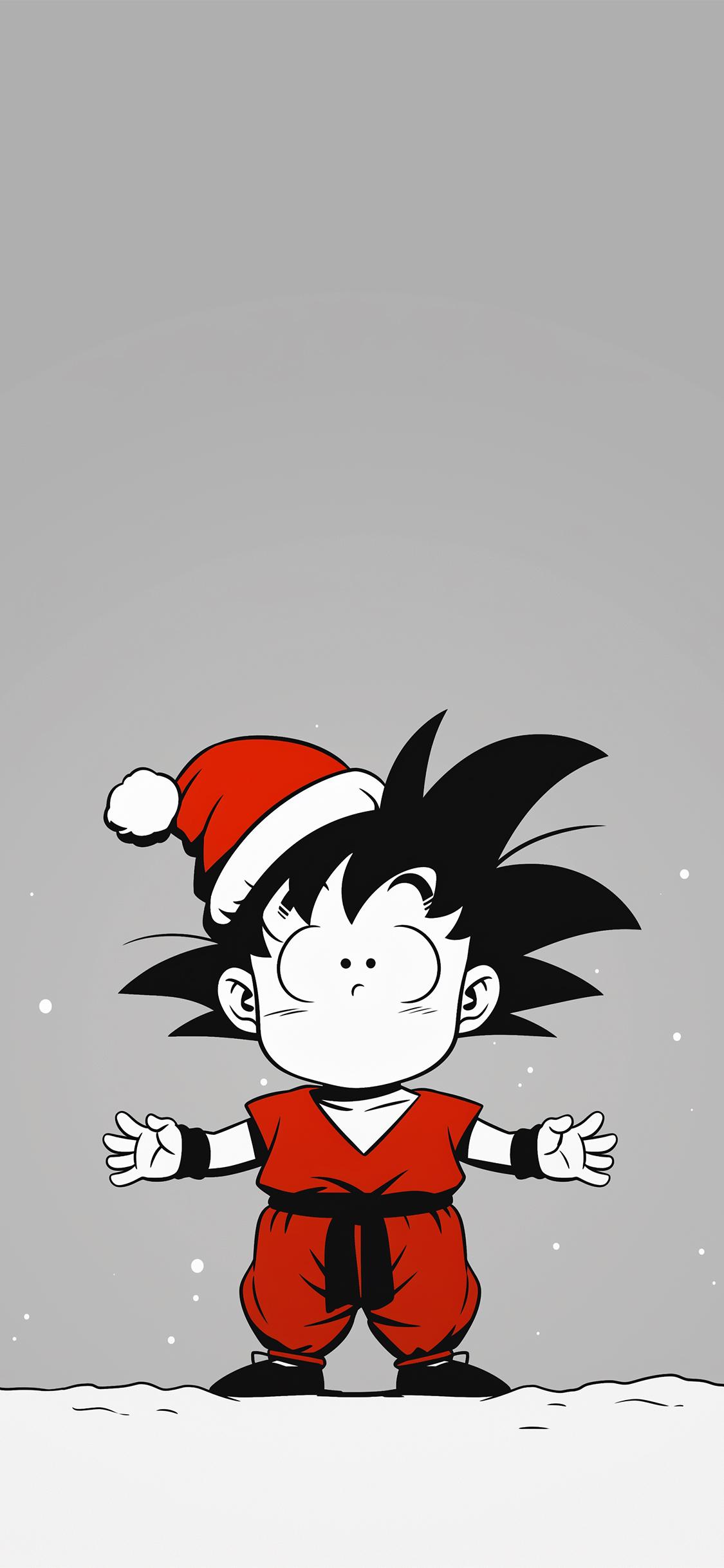 Cute Christmas Goku Wallpaper
