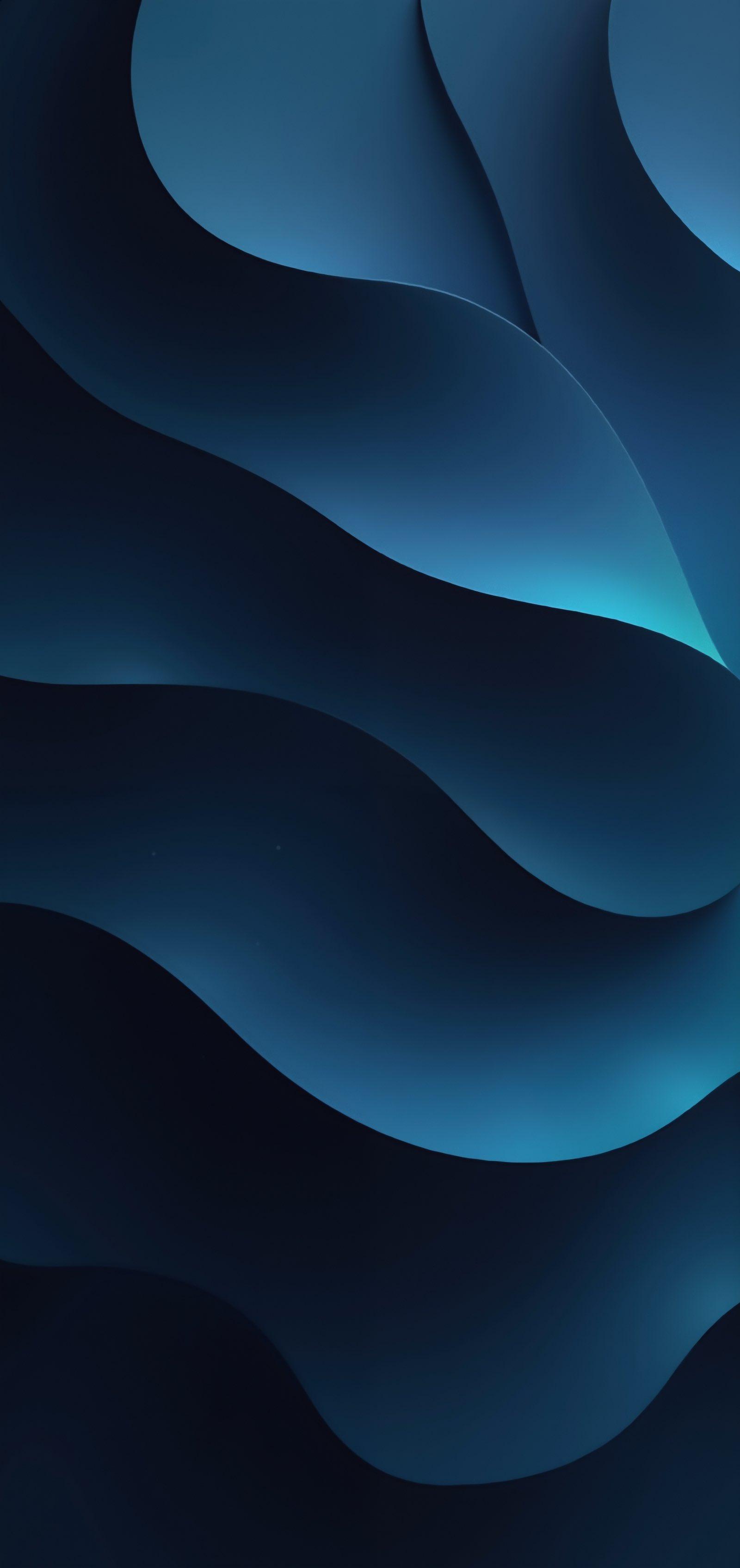 Elegant Blue Abstract Waves