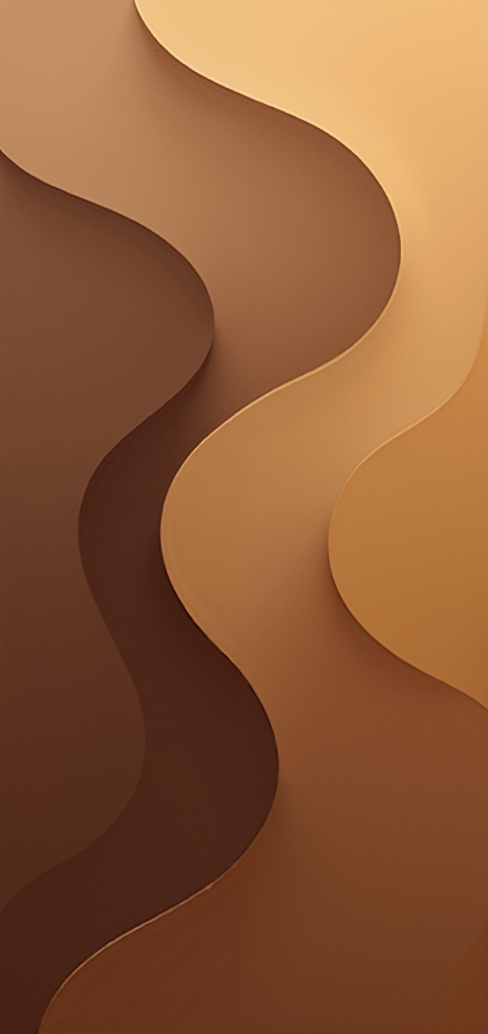 Elegant Brown 3D Waves