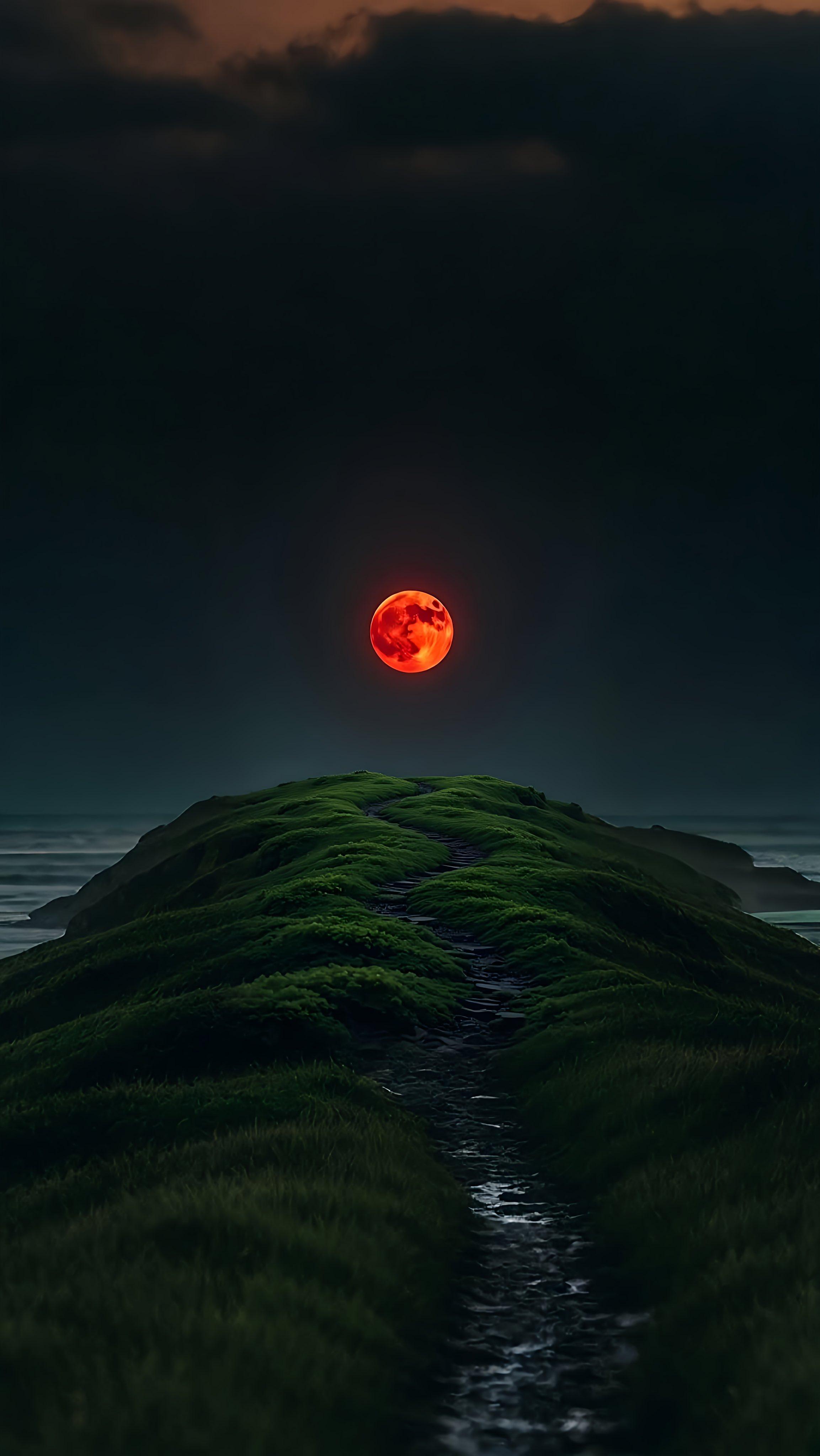 Fiery Moon