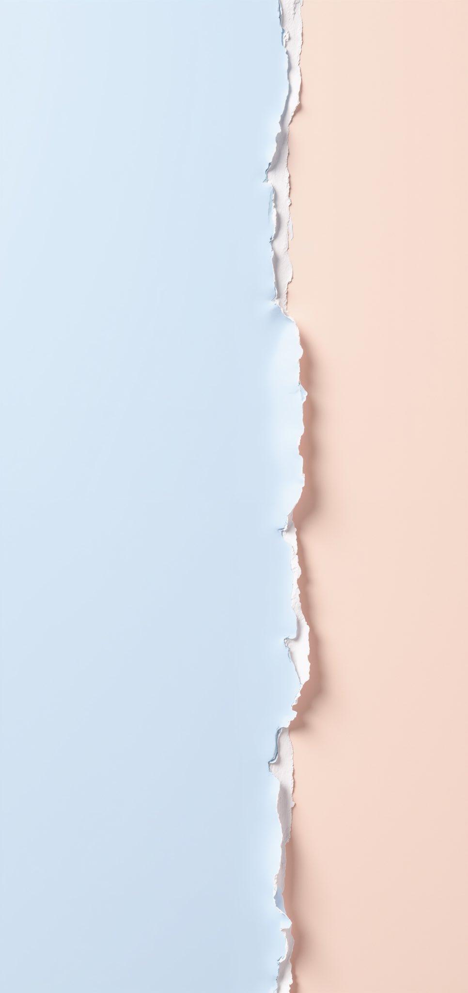Ice Blue and Pale Peach 4K