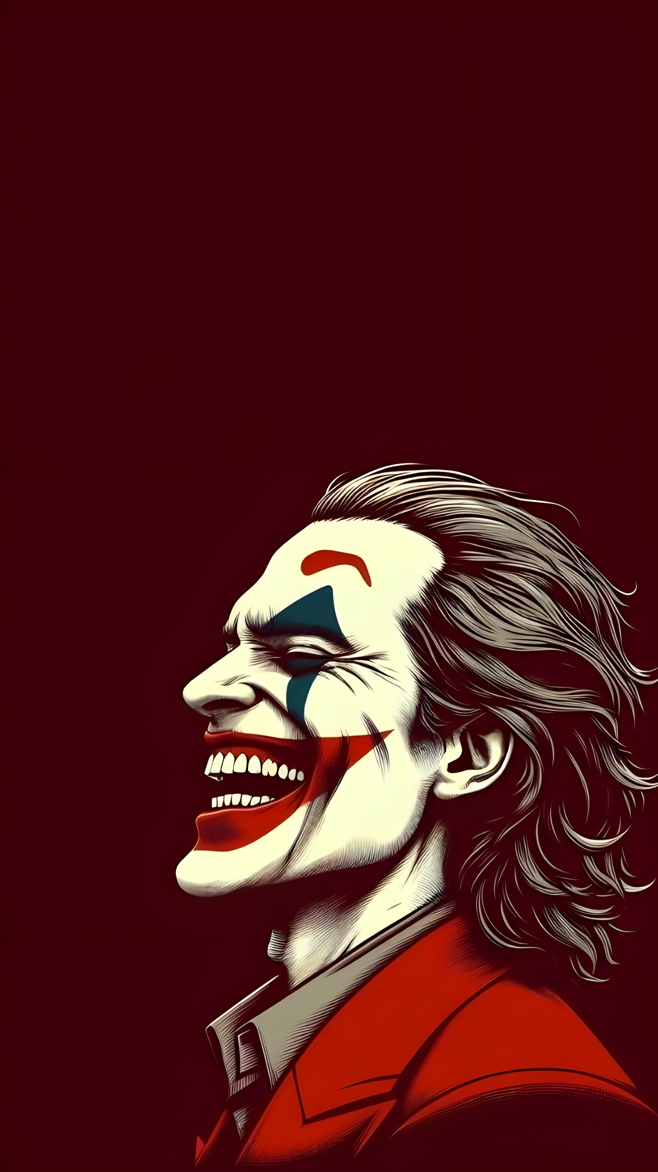 Joker Wallpaper In Red