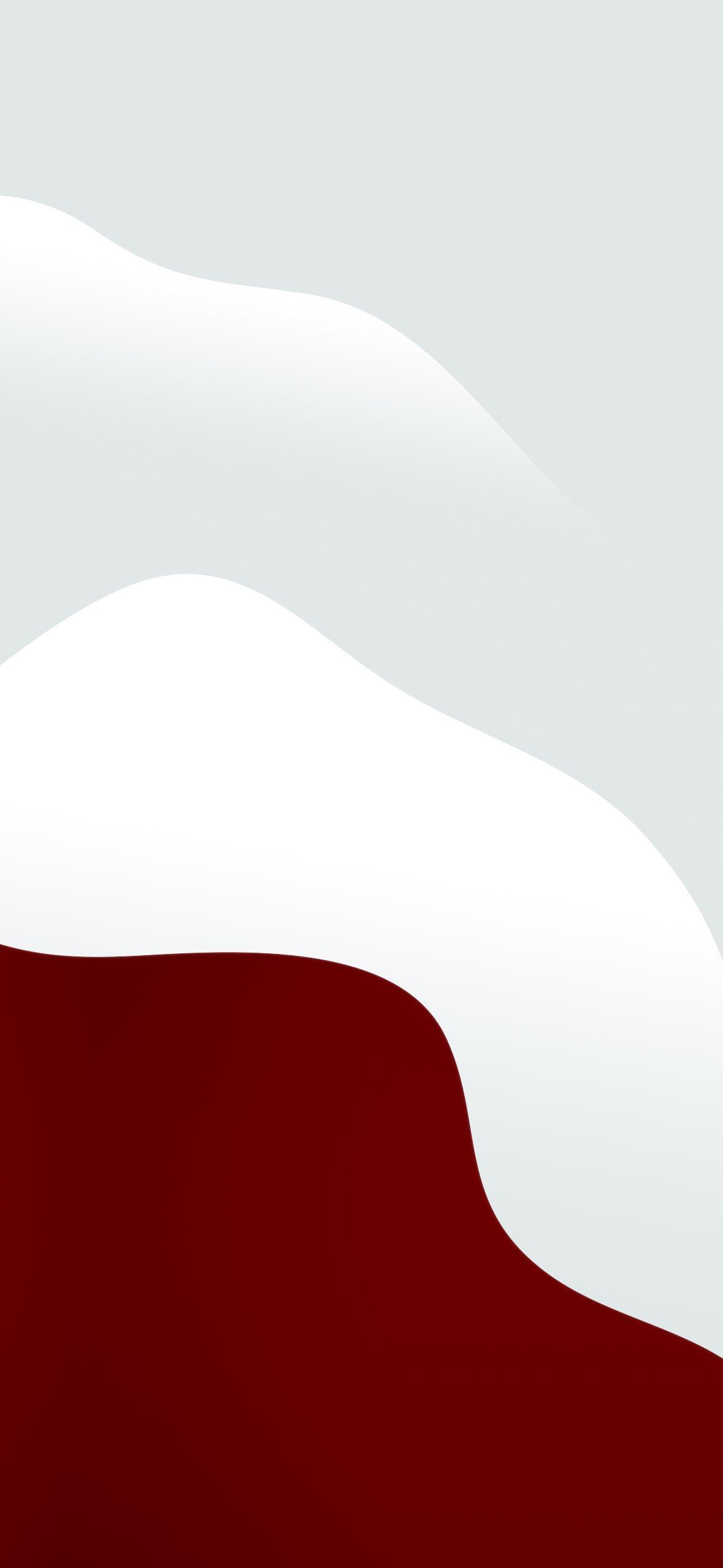 Minimal Abstract Red and White Wave Background