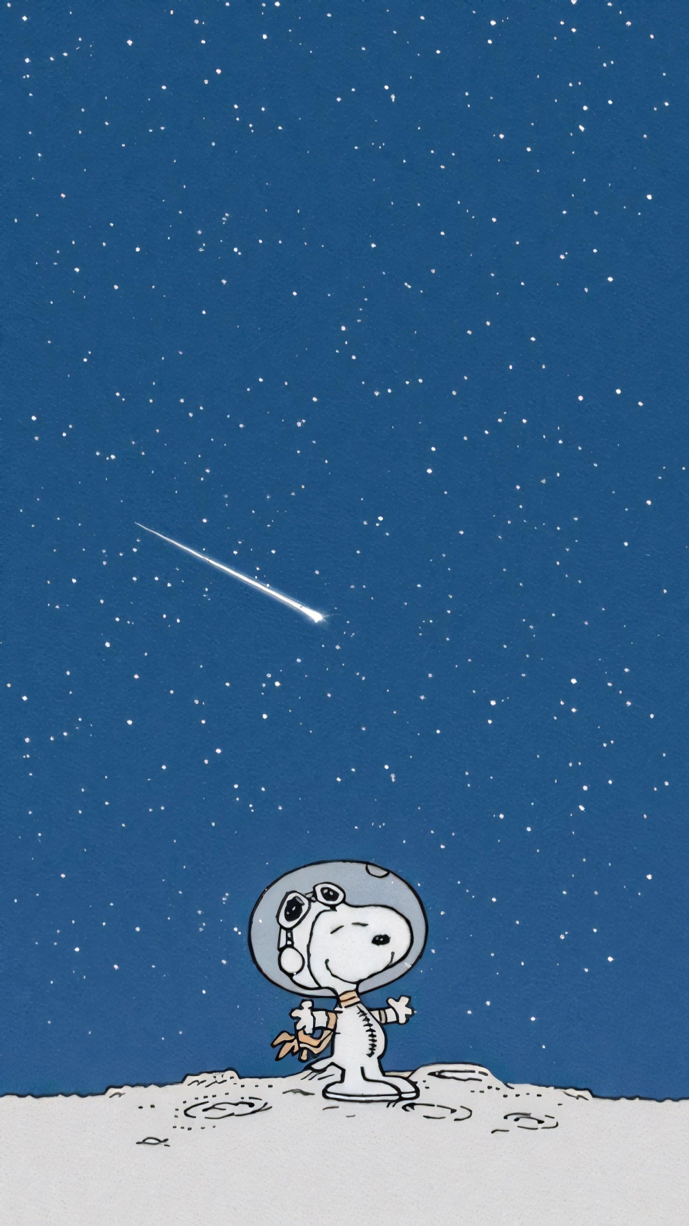 Minimal Snoopy Wallpaper For iPhone 16