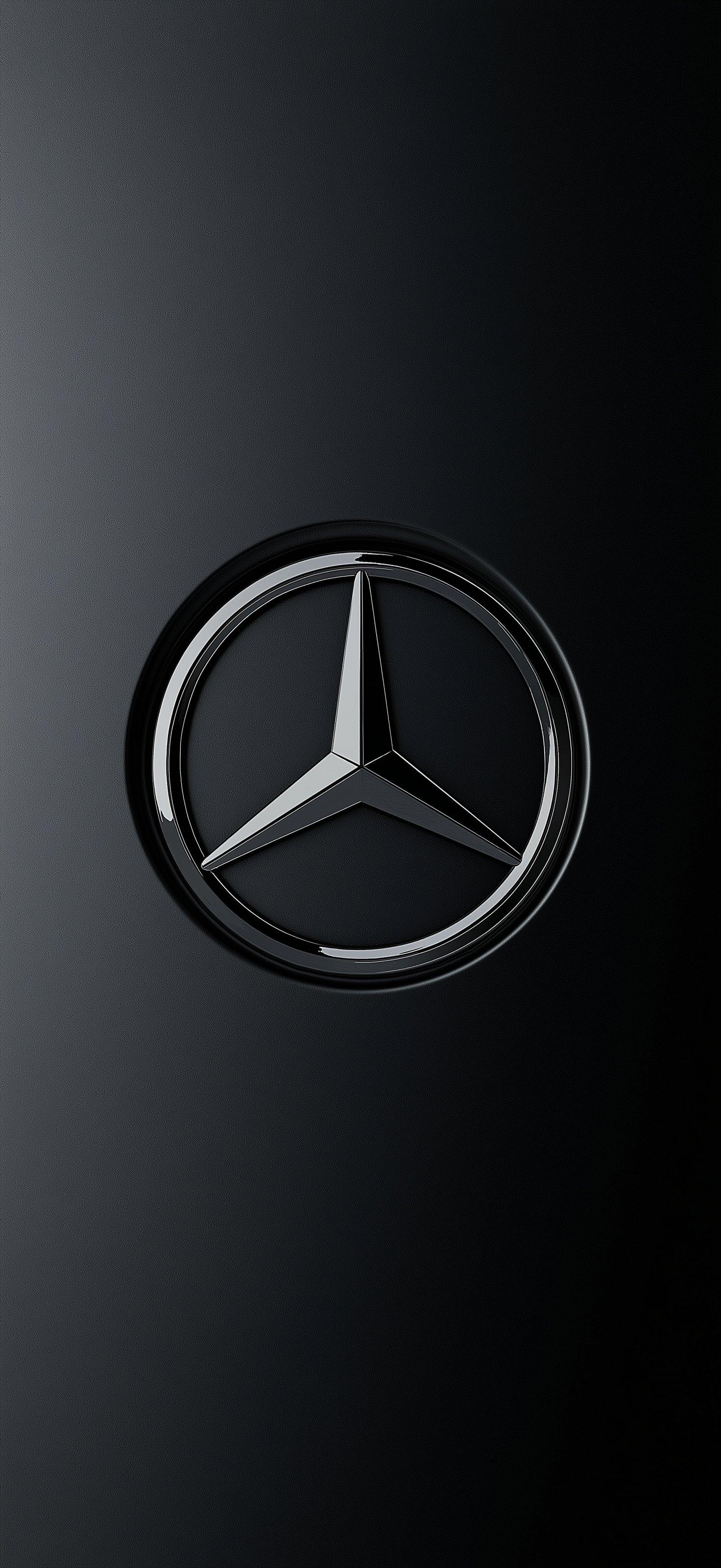 New Mercedes Logo 4K