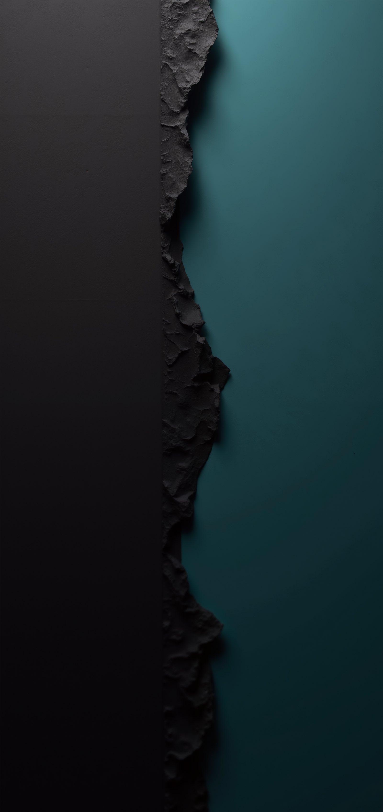 Obsidian Black and Dark Teal 4K