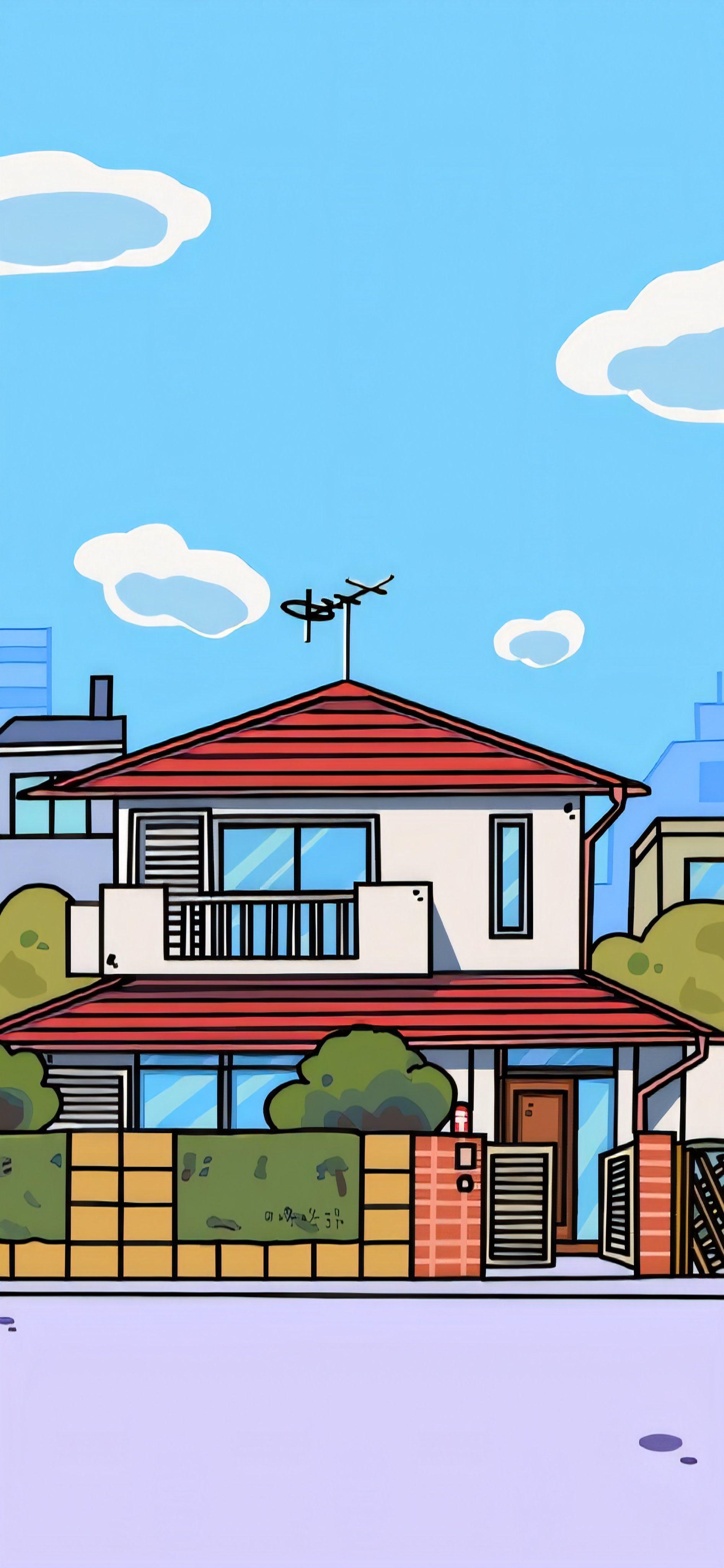 Sin-Chan House Wallpaper