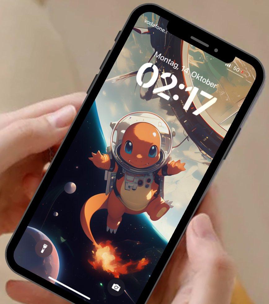 SpaceX Charmander Pokemon Wallpaper