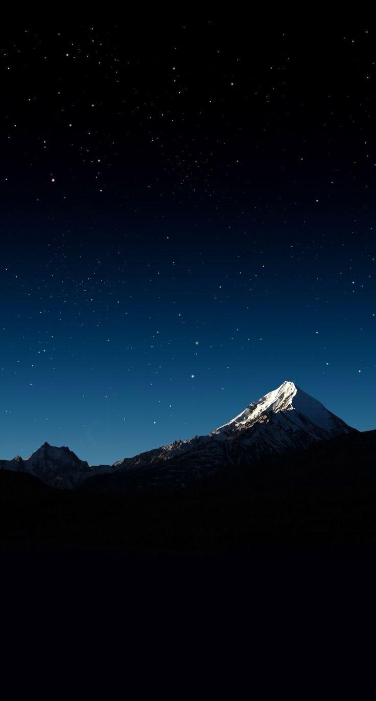 Stars and Mountain Wallpaper