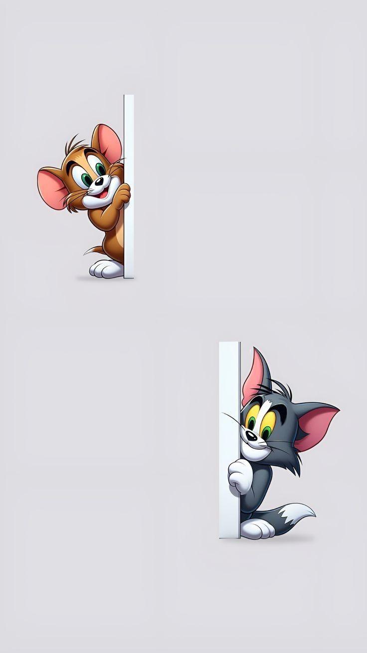 Tom and Jerry Peeking