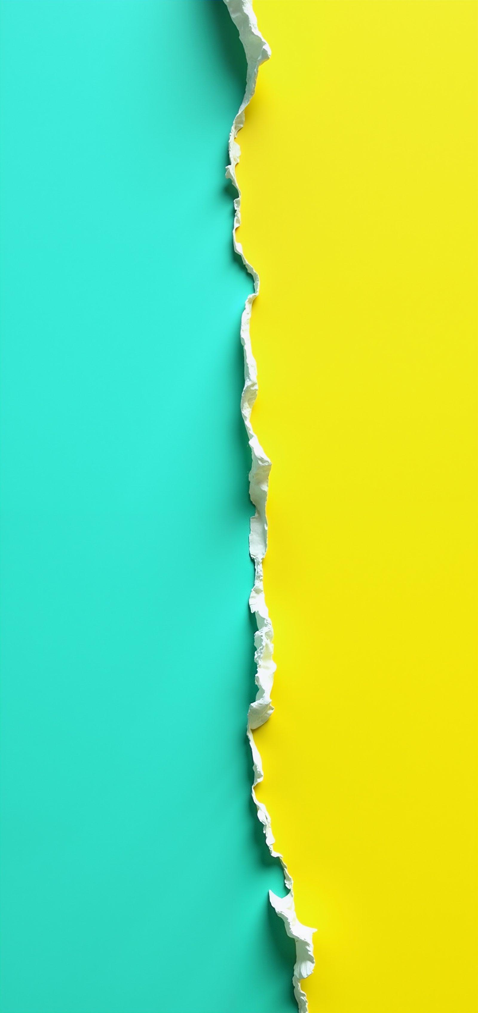 Turquoise and Lemon Yellow 4K