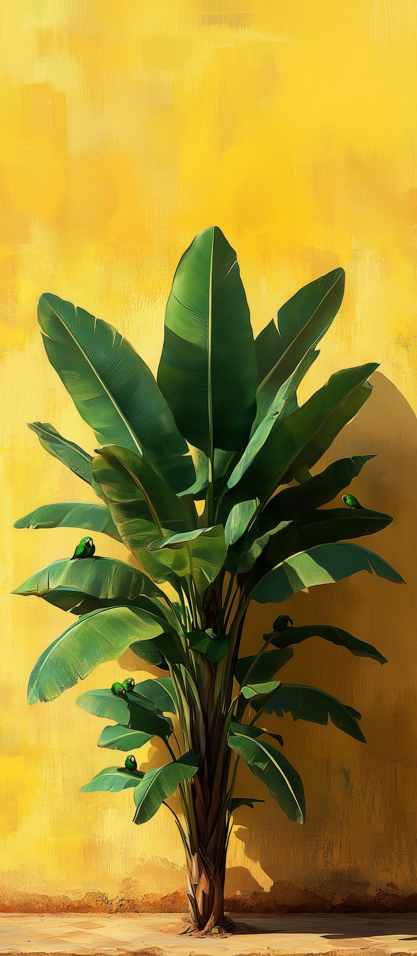 Vibrant Banana Plant
