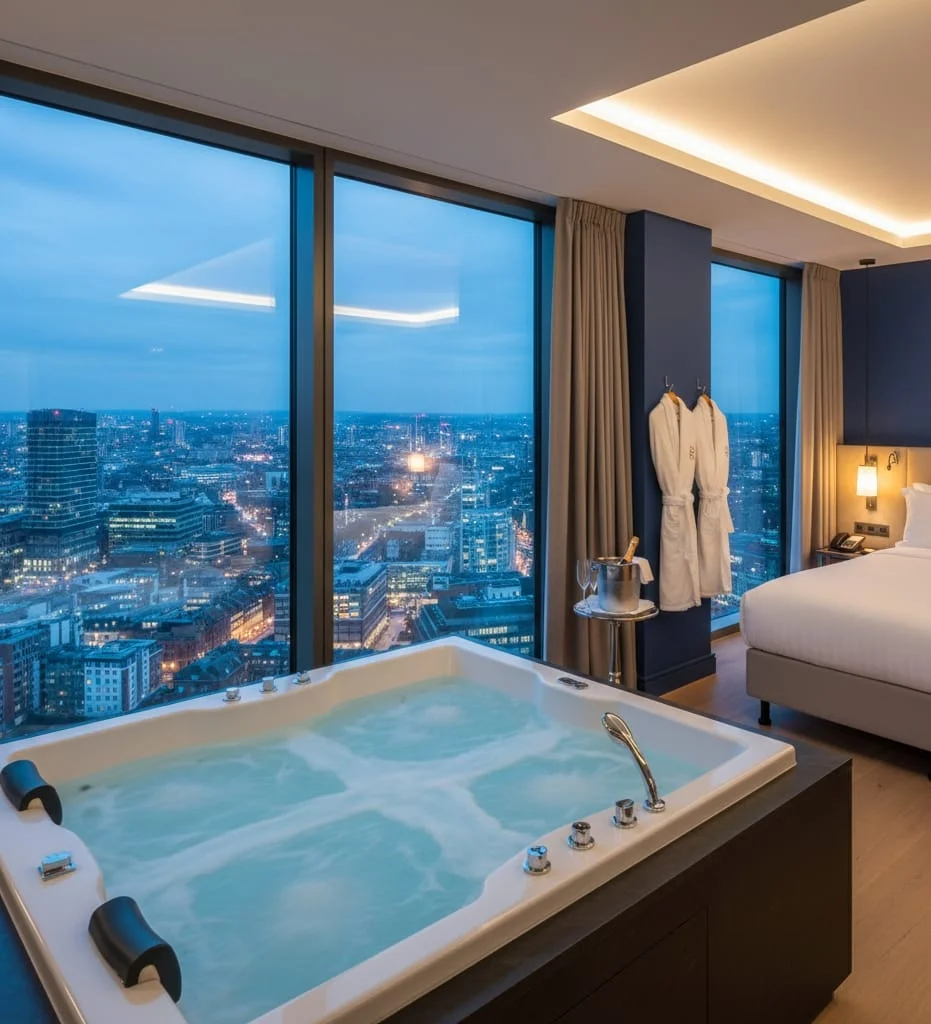 Hotels with Jacuzzi Rooms in UK Cities